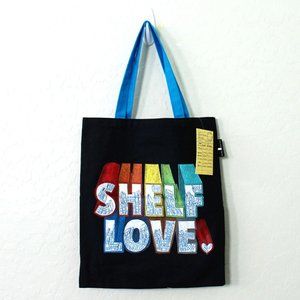 Out Of Print Shelf Love Canvas Tote Bag